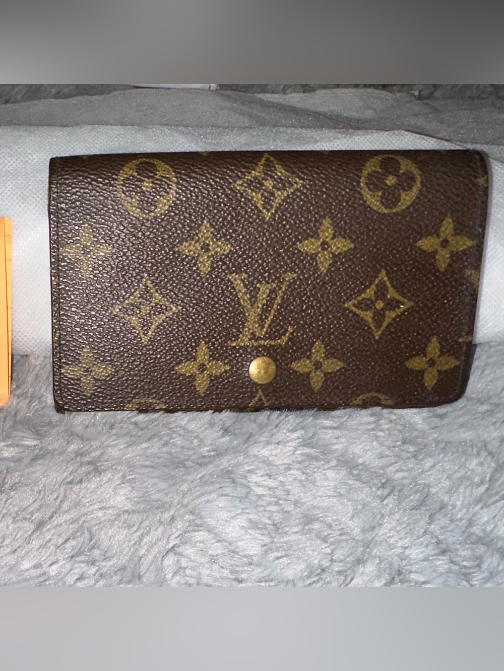 Louis Vuitton Monogram Canvas Wallet in Brown and Gold-Tone